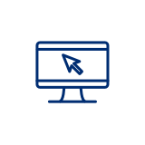 Icon for Log into Online Banking. Select an account, click Order Checks at the top of the page.